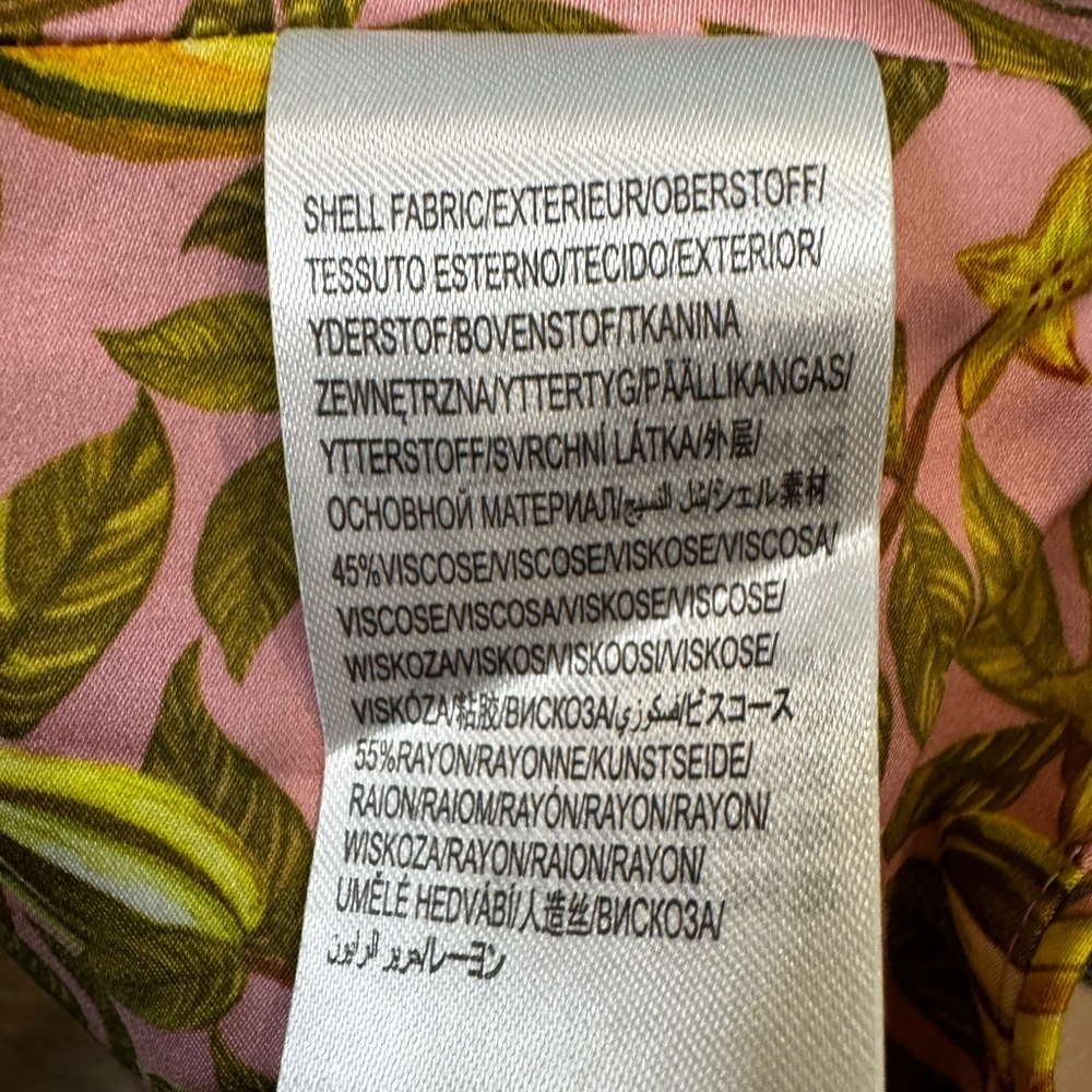 NWT Farm Rio Starfruit Satin Cropped/Bandeau Top Boho Summer | Size XL - Picture 11 of 11